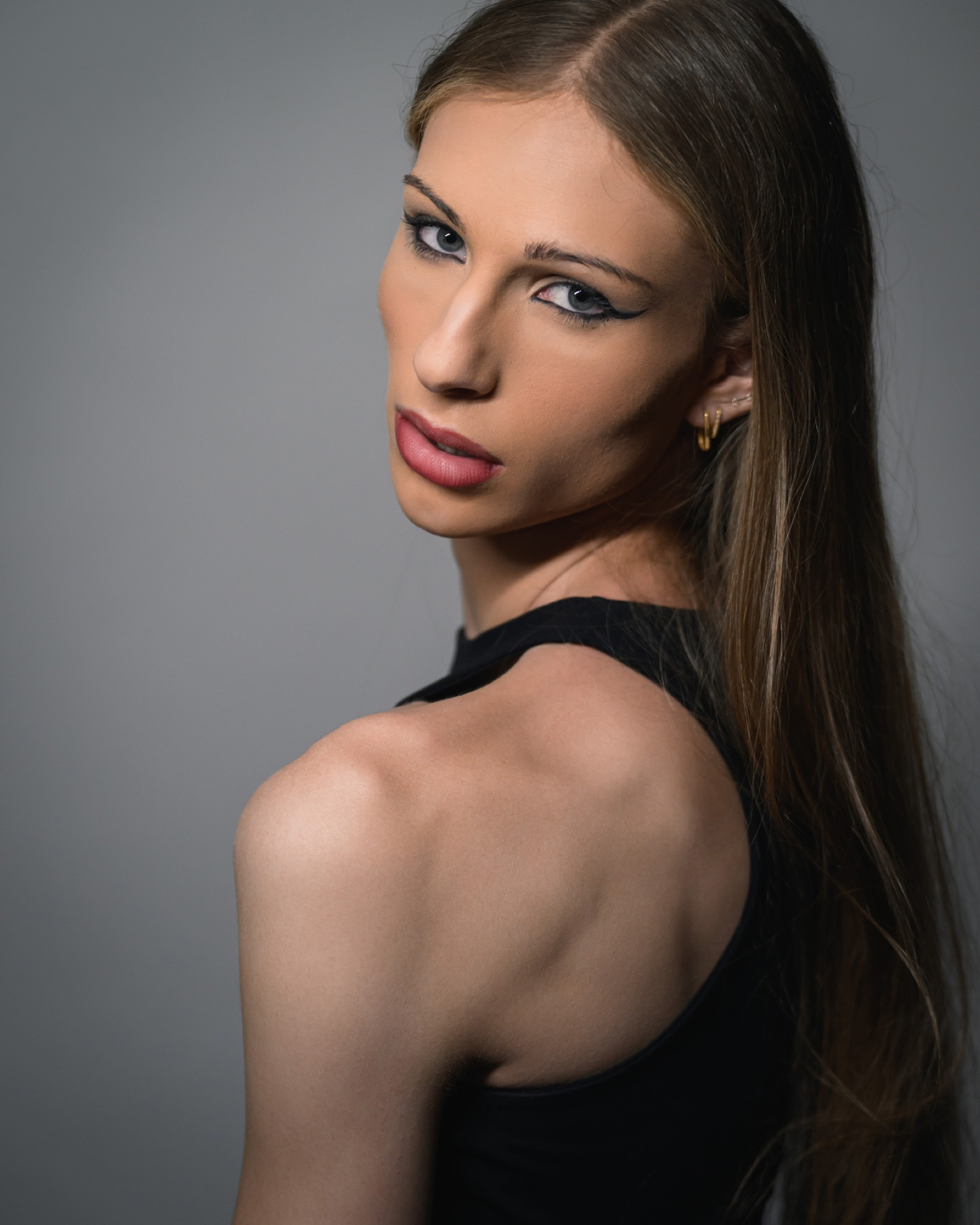 Close-up color beauty portrait
